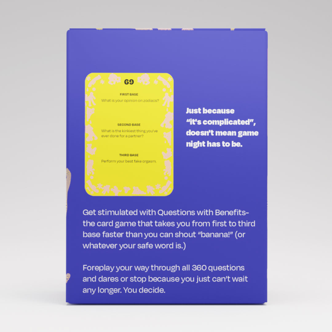 Questions With Benefits Card Game Box Back